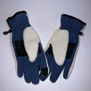 Swiss Tech Blue and White Gloves